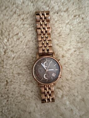 Fossil Rose Gold Women's Chronograph Bracelet Watch